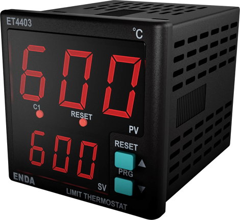 Enda ET4403-230 Hőmérséklet felügyelő +1 - +50 °C (Sz x Ma) 48 mm x 48 mm