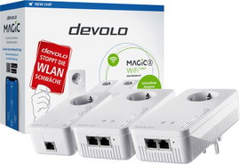 Devolo Magic 2 WiFi next Multiroom Kit WiFi 5 Multiroom készlet 8625 DE, AT Powerline, WLAN 2400 MBi