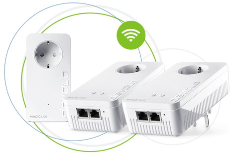 Devolo Magic 2 WiFi next Multiroom Kit WiFi 5 Multiroom készlet 8625 DE, AT Powerline, WLAN 2400 MBi 5. kép