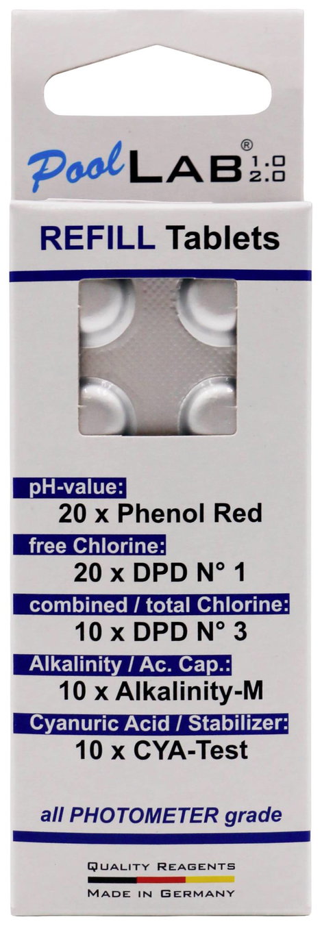 Water ID Nachfüllpack Reagenztabletten PoolLab Tabletták