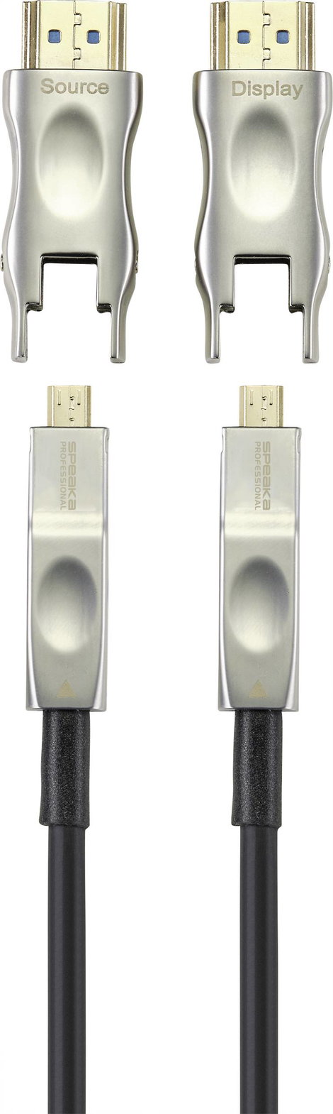SpeaKa Professional HDMI Átalakító kábel HDMI-A dugó, HDMI mikro D dugó, HDMI-A dugó, HDMI mikro D d 3. kép