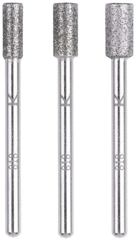Wolfcraft 5987000 Gyémánt csiszolótoll készlet, hengeres, 3 részes. 1 készlet