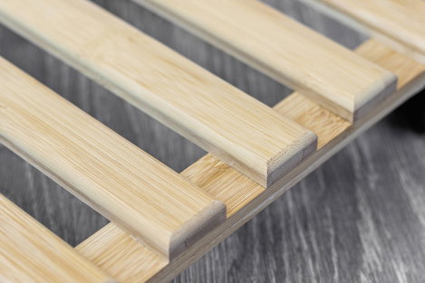 Metafranc WU0825340 Virágos kocsi Bambusz Terhelés (max.): 60 kg 300 mm x 300 mm x 74 mm Görgők szám 2. kép