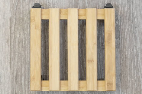 Metafranc WU0825340 Virágos kocsi Bambusz Terhelés (max.): 60 kg 300 mm x 300 mm x 74 mm Görgők szám 3. kép