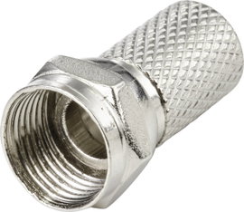 TRU COMPONENTS TC-9556792 F dugó Csatlakozók: F csatlakozódugó Ø (kábel tartóval): 7.3 mm 1 db