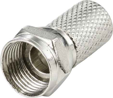 TRU COMPONENTS TC-9556792 F dugó Csatlakozók: F csatlakozódugó Ø (kábel tartóval): 7.3 mm 1 db