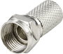 TRU COMPONENTS TC-9556792 F dugó Csatlakozók: F csatlakozódugó Ø (kábel tartóval): 7.3 mm 1 db bélyegkép