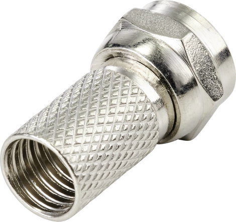 TRU COMPONENTS TC-9556792 F dugó Csatlakozók: F csatlakozódugó Ø (kábel tartóval): 7.3 mm 1 db 2. kép