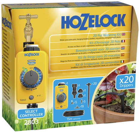 Hozelock 2803 1240 Csepegtető öntöző Dugaszolós csatlakozó Csőhossz: 15 m