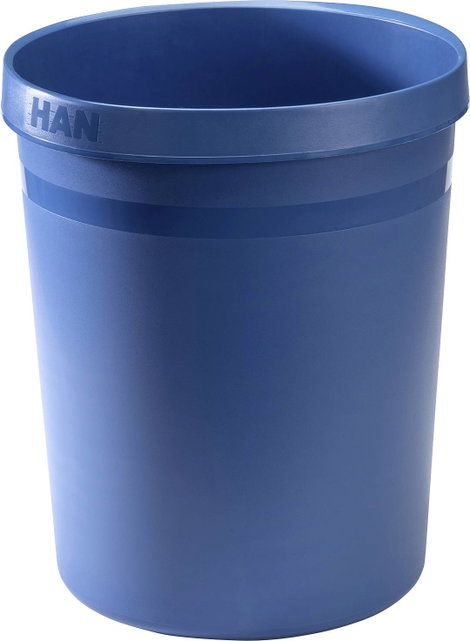 HAN Papierkorb GRIP KARMA 18198-16 Papírkosár 18 l (Ø x Ma) 312 mm x 350 mm Műanyag Ökokék 1 db