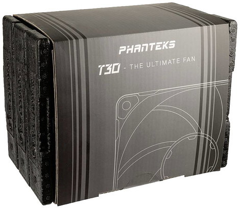 Phanteks PH-F120T30_BG_3P Számítógépház ventilátor Fekete (Sz x Ma x Mé) 120 x 120 x 30 mm 8. kép
