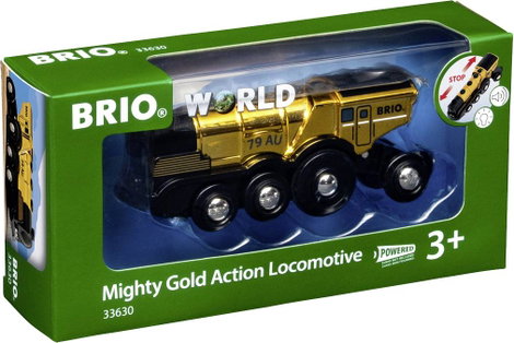 Brio 63363000 BRIO arany elemű mozdony fény és S