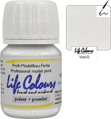 Elita LC030260 Modellvasút porfesték Fehér 30 ml