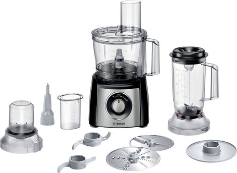 Bosch Haushalt MCM3PM386 Konyhagép 900 W Nemesacél, Fekete
