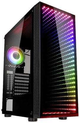 Kolink VOID RIFT Midi torony Gaming doboz, Ház Fekete