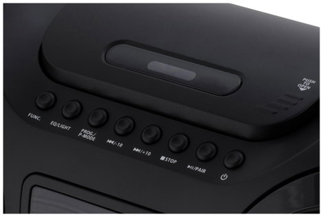 UNIVERSUM BB 500-20 Ghetto-Blaster URH AUX, Bluetooth®, CD, SD, USB Táviránytóval, Hangulatfény Feke 10. kép