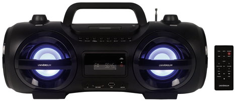 UNIVERSUM BB 500-20 Ghetto-Blaster URH AUX, Bluetooth®, CD, SD, USB Táviránytóval, Hangulatfény Feke 3. kép