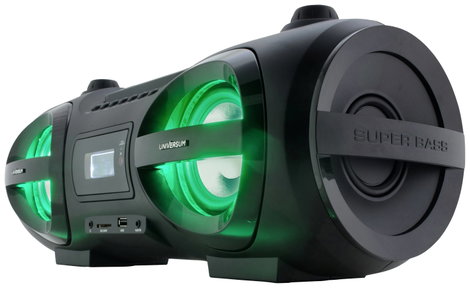 UNIVERSUM BB 500-20 Ghetto-Blaster URH AUX, Bluetooth®, CD, SD, USB Táviránytóval, Hangulatfény Feke 5. kép