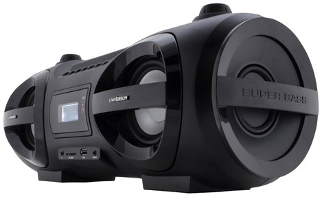 UNIVERSUM BB 500-20 Ghetto-Blaster URH AUX, Bluetooth®, CD, SD, USB Táviránytóval, Hangulatfény Feke 7. kép