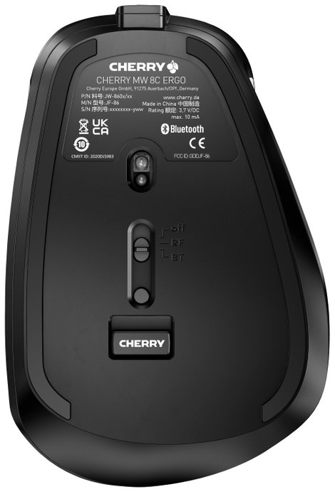 CHERRY JW-8600 WLAN egér Rádiójel vezérlésű Optikai Fekete 6 Gombok 3200 dpi 6. kép