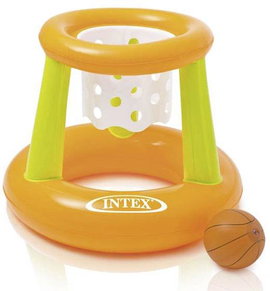 Intex medence játék Lebegő karikák kosárlabda kosárral + labdával, 67x55cm