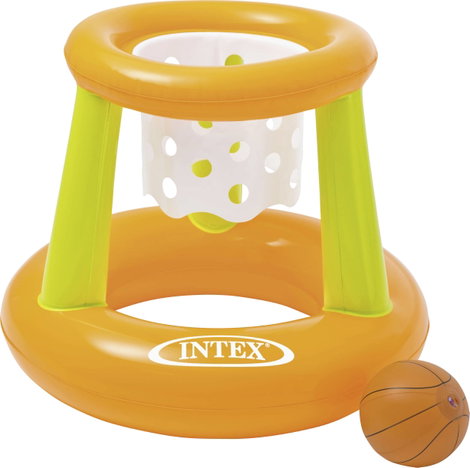 Intex medence játék Lebegő karikák kosárlabda kosárral + labdával, 67x55cm 2. kép