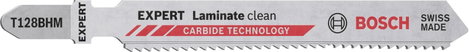 Bosch Accessories 2608900542 EXPERT Laminate Clean T128 BHM szúrófűrészlap, 3 db 3 db