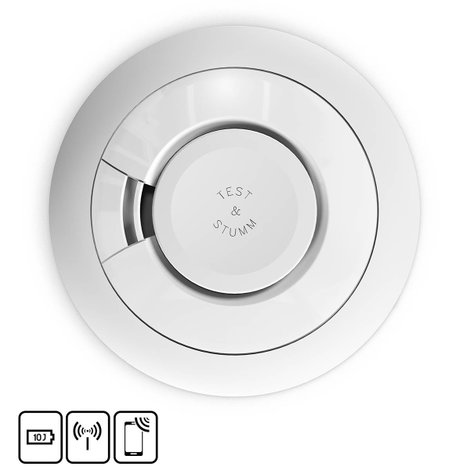 Ei Electronics i-serie Füstjelző 10 éves elemélettartammal Elemekről üzemeltetett 2. kép