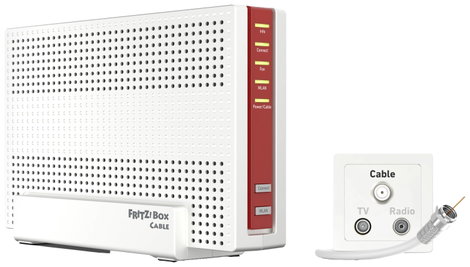 AVM FRITZ!Box 6690 Cable WLAN router modemmel Beépített modem: Kábel 2.4 GHz, 5 GHz 6000 MBit/s