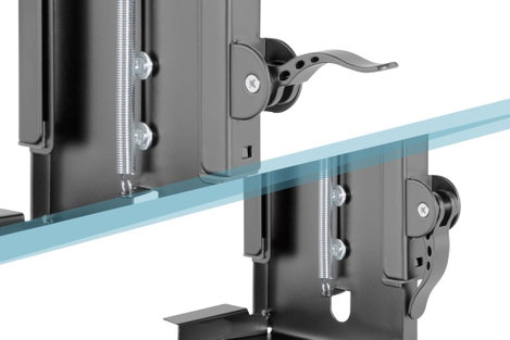 Digitus DA-90411 DA-90411 Számítógép tartó Fixre csavarható, Fix rögzítés, Asztal alatt Fekete (RAL 7. kép
