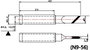 TOOLCRAFT N9-56 Forrasztóhegy Mérőhegy, 45° Hegy méret 5 mm Csúcs hossza 42 mm Tartalom, tartalmi eg 2. bélyegkép