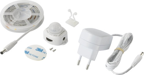 LED csík készlet mozgásérzékelővel 230 V 1,2 m, melegfehér, 2376398 5. kép