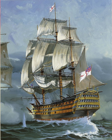 Revell 65408 RV Model Set HMS Victory Hajómodell építőkészlet 1:225 4. kép