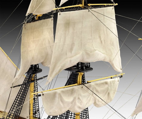 Revell 65408 RV Model Set HMS Victory Hajómodell építőkészlet 1:225 5. kép