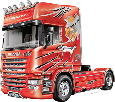 Italeri 3906 Scania R730 Streamline 4x2 Kamionmodell építőkészlet 1:24 17. kép