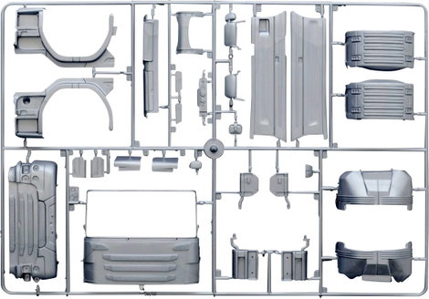 Italeri 3906 Scania R730 Streamline 4x2 Kamionmodell építőkészlet 1:24 19. kép