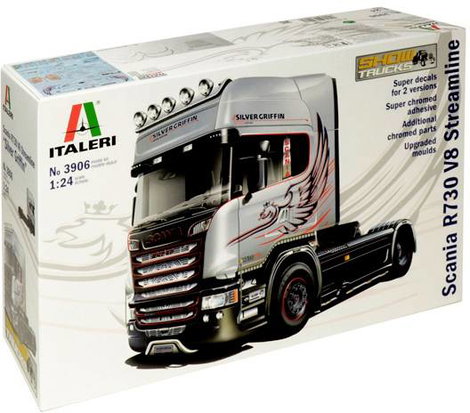 Italeri 3906 Scania R730 Streamline 4x2 Kamionmodell építőkészlet 1:24 3. kép