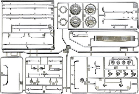 Italeri 3906 Scania R730 Streamline 4x2 Kamionmodell építőkészlet 1:24 9. kép
