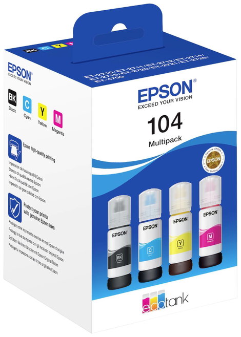 Epson C13T00P640 Utántöltő tinta Alkalmas a gyártó készülékeihez: Epson Fekete, Cián, Sárga, Bíbor 2. kép