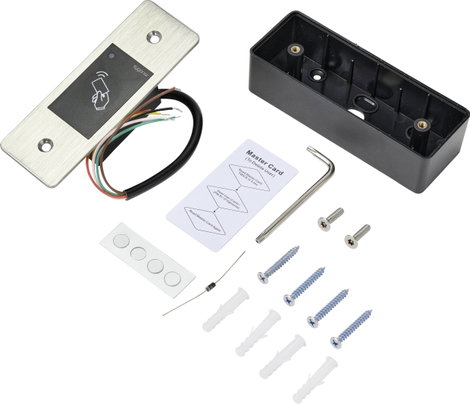 Transzponderes beléptető, besüllyeszthető, 12/18 V/DC IP66, Sygonix SY-4760950 4. kép