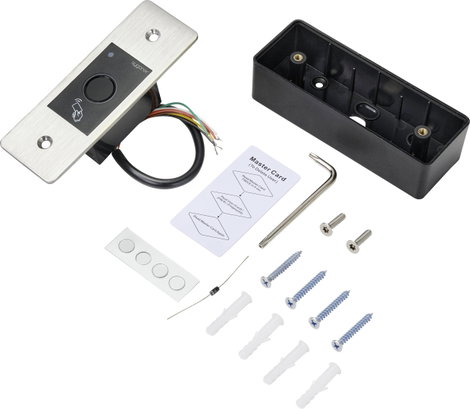 Besüllyeszthető ujjlenyomat/RFID beléptető 12 V/DC, 18 V/DC IP66, Sygonix SY-4760952 4. kép