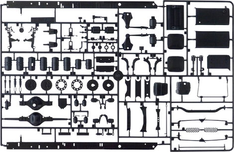 Italeri 3897 Scania R730 V8 Black Amber Kamionmodell építőkészlet 1:24 15. kép
