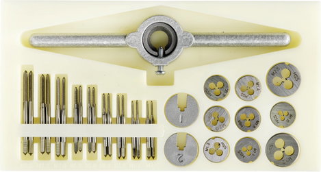 TOOLCRAFT TO-7106694 Egyvágásos menetfúró készlet 30 részes HSS M1, M1.1, M1.2, M1.4, M1.6, M1.8, M2 3. kép