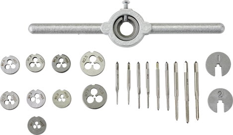 TOOLCRAFT TO-7106694 Egyvágásos menetfúró készlet 30 részes HSS M1, M1.1, M1.2, M1.4, M1.6, M1.8, M2 4. kép