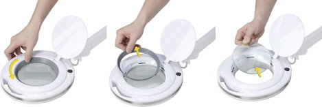 LED-es nagyítós lámpa 1,75x, 60 db SMD LED, Toolcraft TO-7173468 10. kép