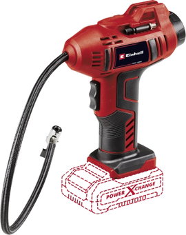 Einhell 2071010 Akkus kompresszor CE-CC 18 Li-Solo Power X-Change 11 bar Digitális kijelző, Automati