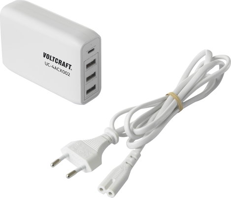 Hálózati USB töltő 3400 mA 62 W 3x USB + USB-C, Voltcraft UC-4ACX002 VC-11744745 5. kép