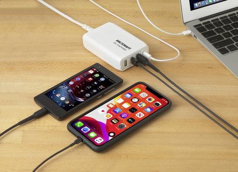 Hálózati USB töltő 3400 mA 62 W 3x USB + USB-C, Voltcraft UC-4ACX002 VC-11744745 8. kép