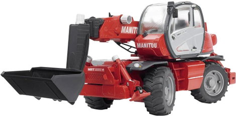 bruder Bruder Manitou MRT 2150 teleszkópos rakodógép tartozékokkal 3. kép