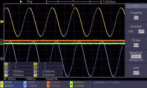 Digitális oszcilloszkóp 150 MHz 4 csatornás 1 GSa/mp 80 kpts 8 bit DSO, Voltcraft DSO-2154 SE 12. kép